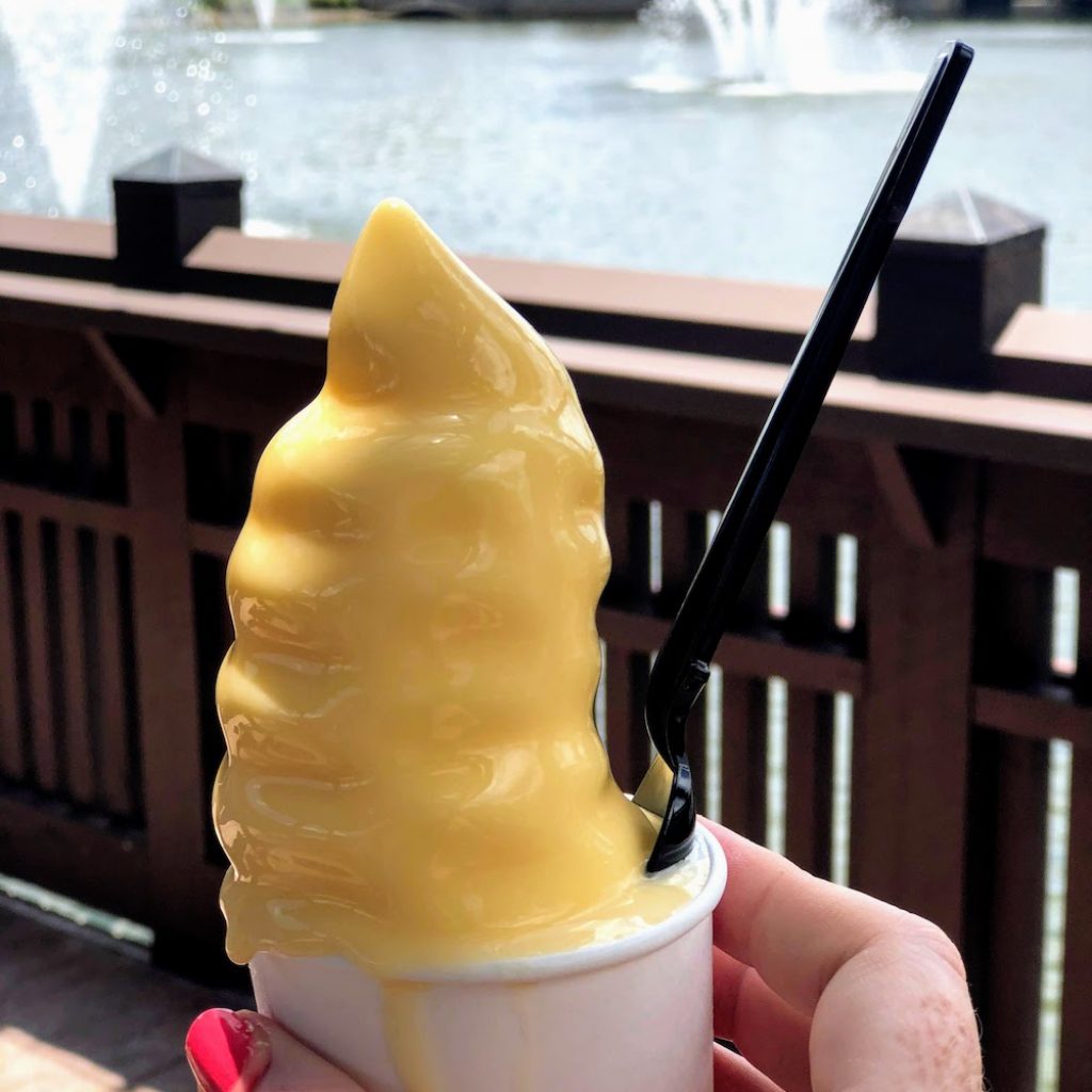 Dole Whip from Marketplace Snacks in Disney Springs.