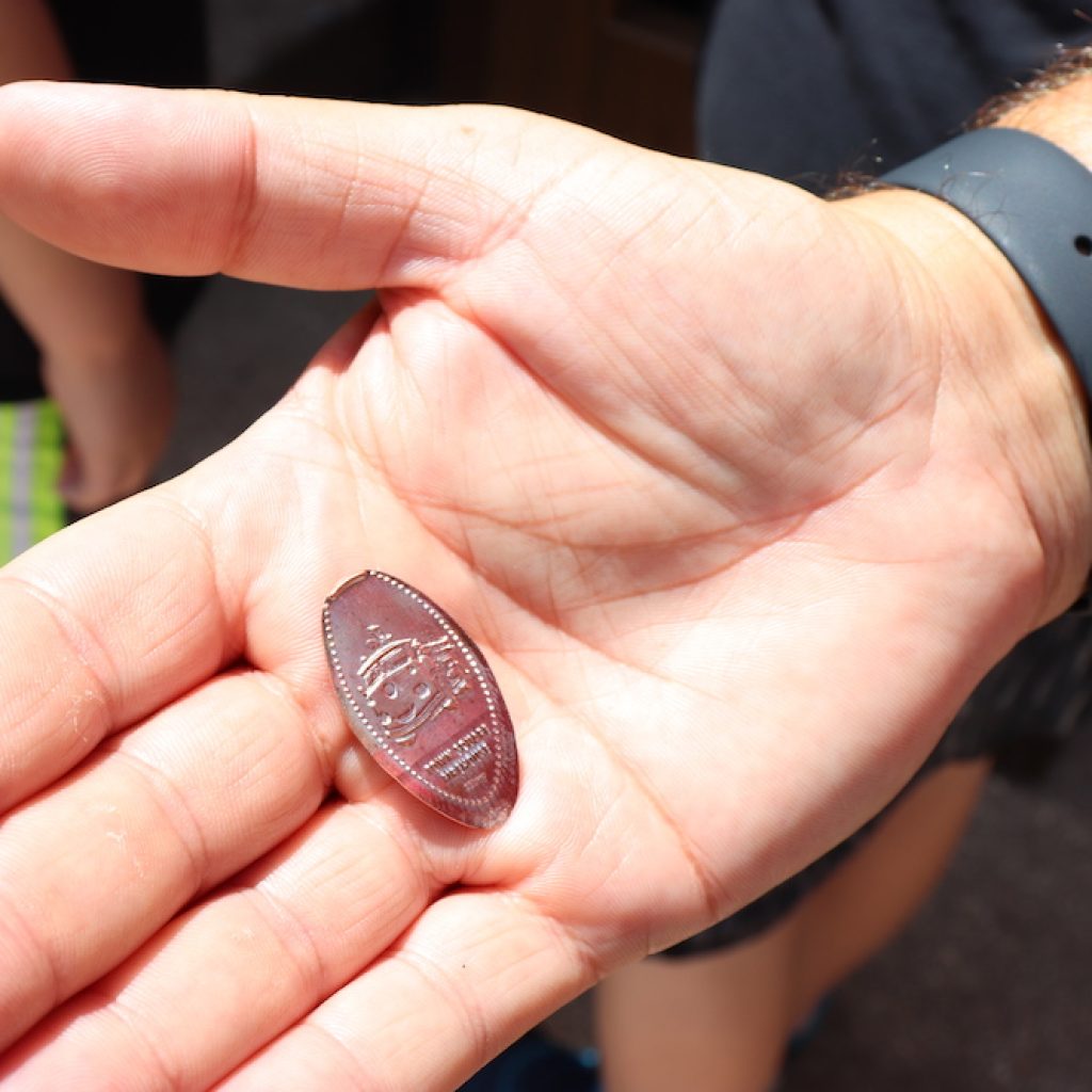 Firetruck Red Pressed Penny from Disney Springs. 