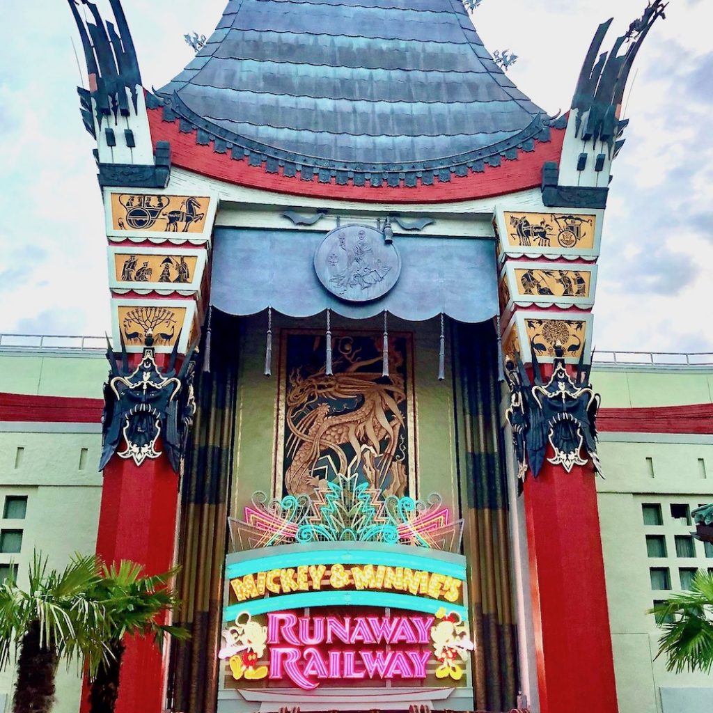 Mickey and Minnie's Runaway Railway at the Chinese Theatre. 
