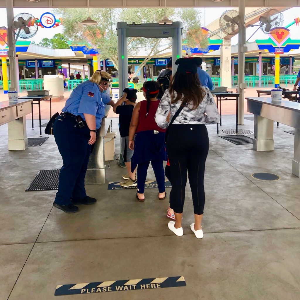 New metal detectors at the Transportation and Ticket Center at the Magic Kingdom. 