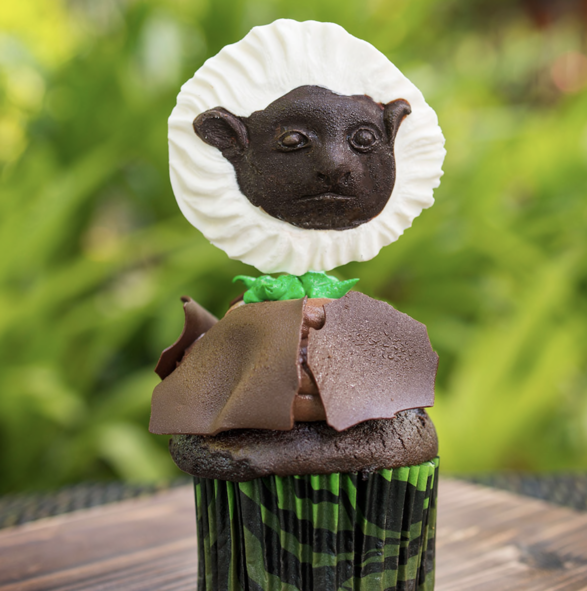 Cotton Top Tamarin Cupcake located at Creature Comforts in Animal Kingdom. 