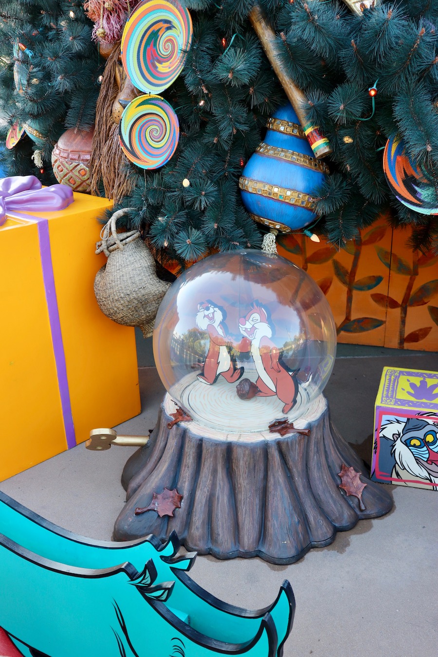 Chip & Dale Snow Globe