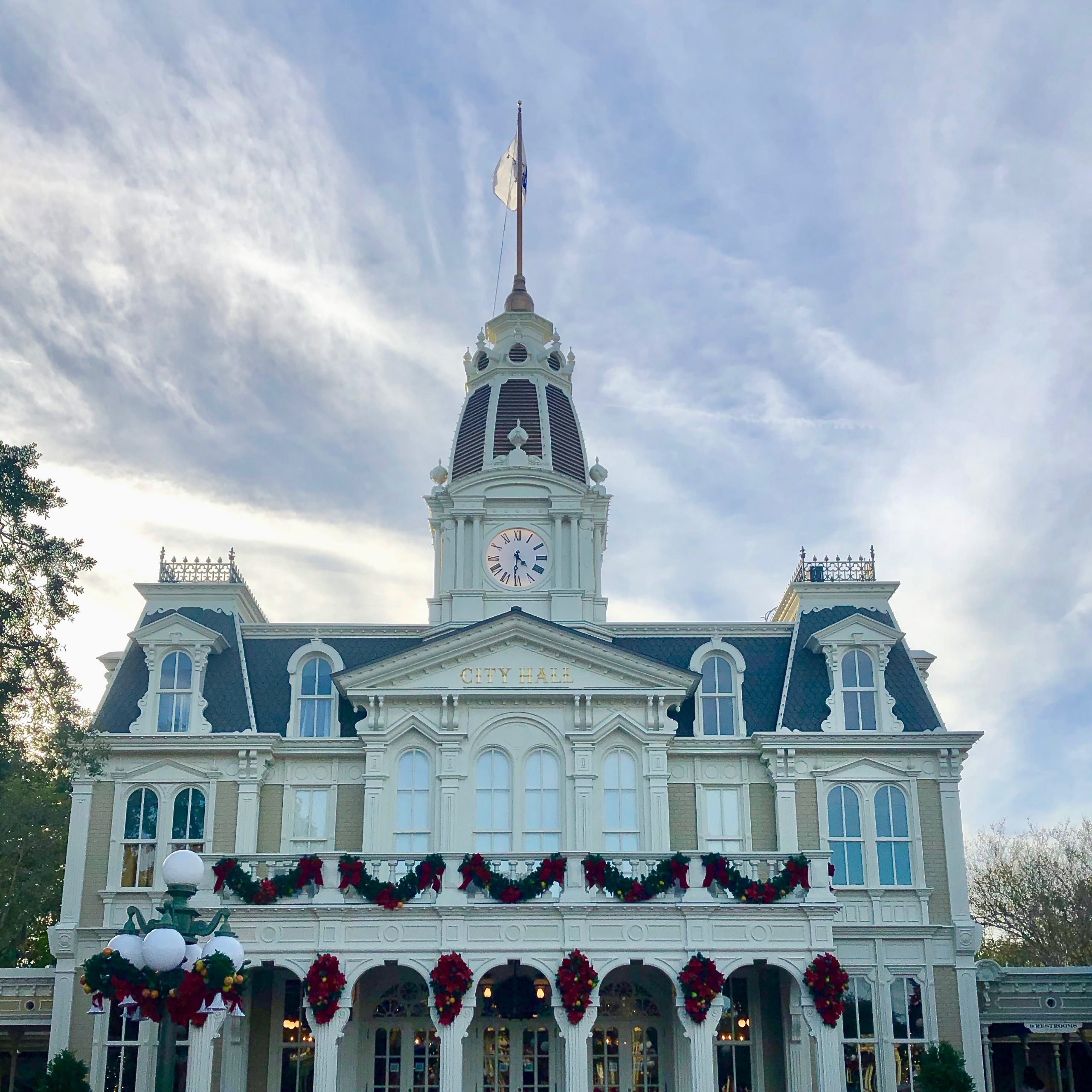 City Hall in Town Square is also decked out for the holidays!