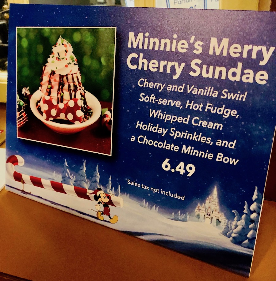 Minni's Merry Cherry Sundae found at Storybook Treats