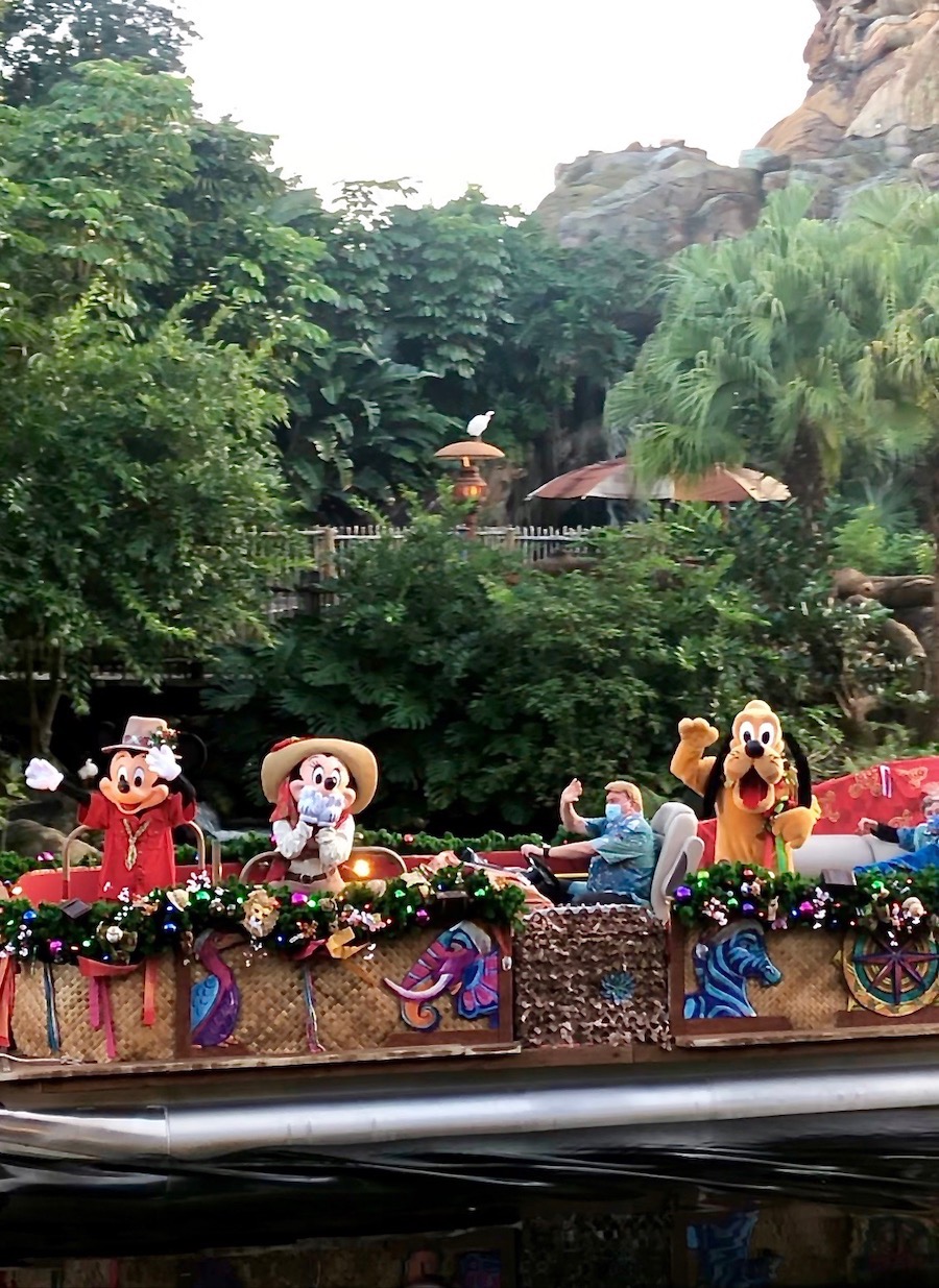 Mickey and Friends Festive Flotilla in Animal Kingdom.