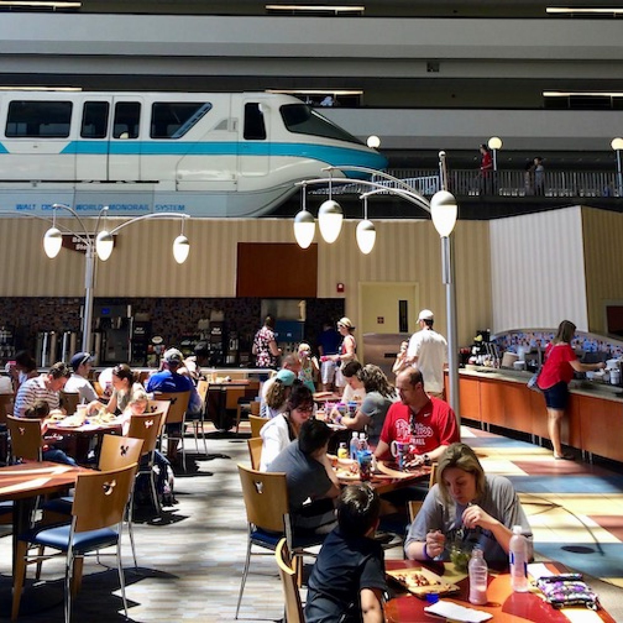 The Contempo Cafe with Monorail Views. 