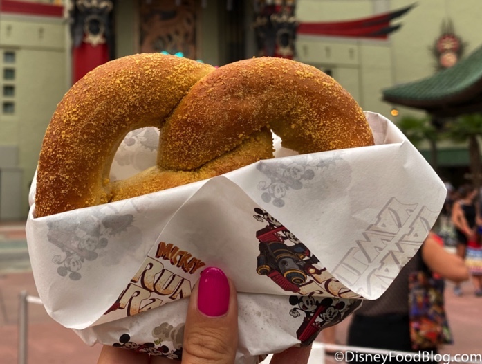 Cream Cheese Stuffed Pretzel in Hollywood Studios.