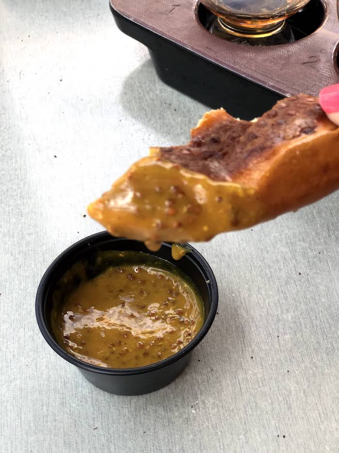 IPA Mustard with the Hop Salt Pretzel from The Polite Pig. 