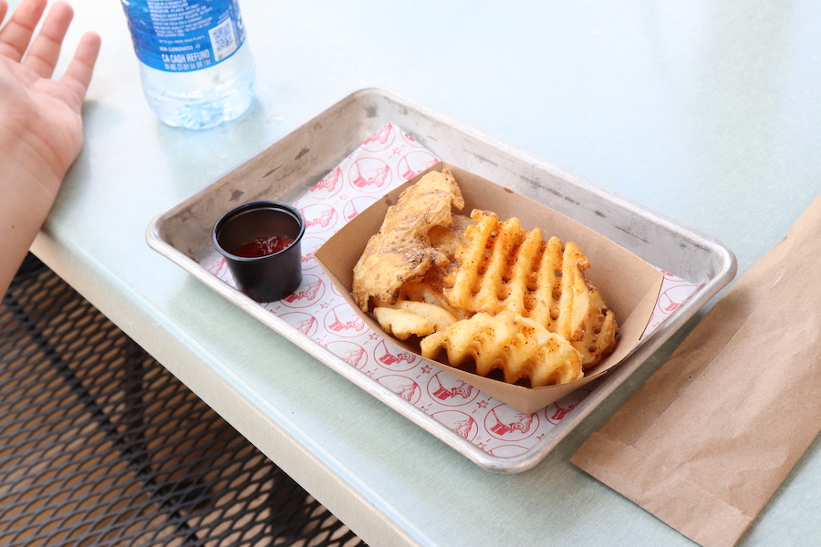 A side order of Waffle Fries from The Polite Pig